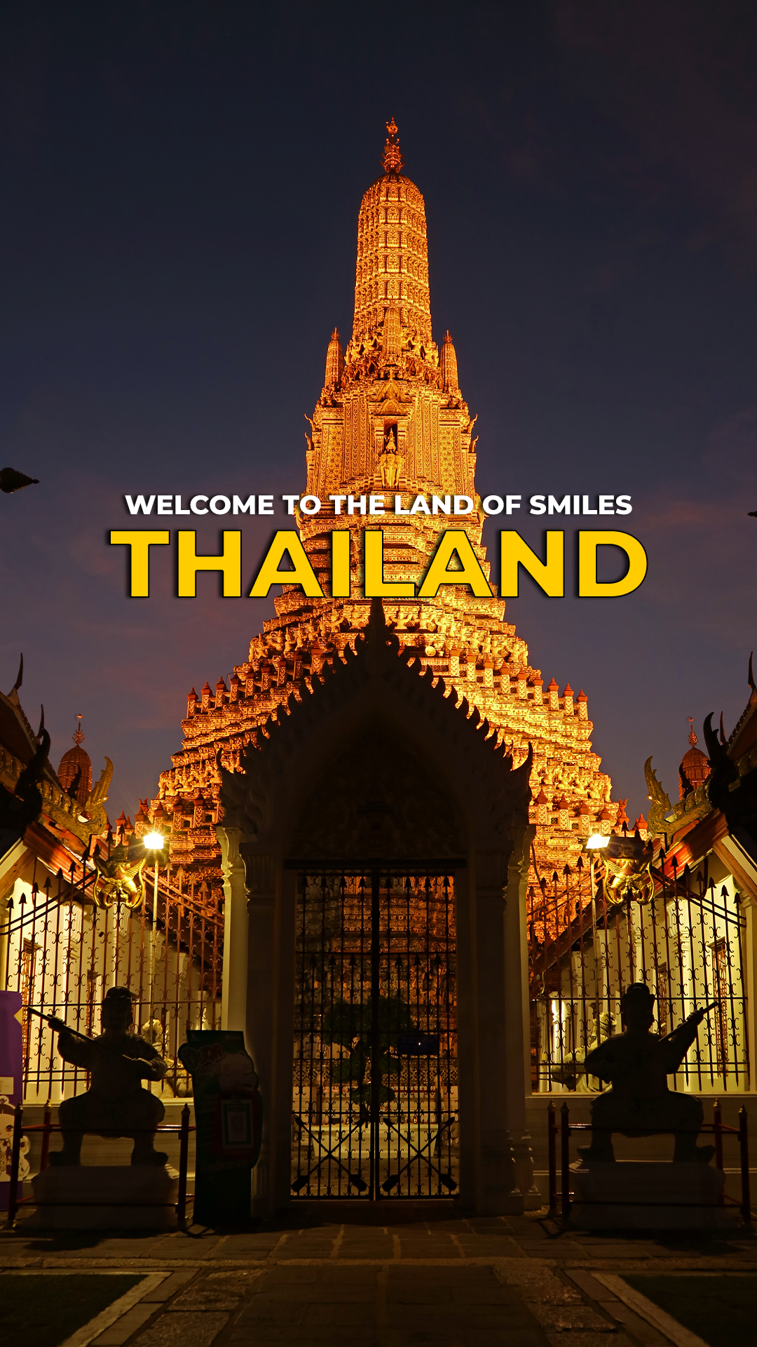 Your Thai adventure begins now 😍 Welcome to the land of smiles