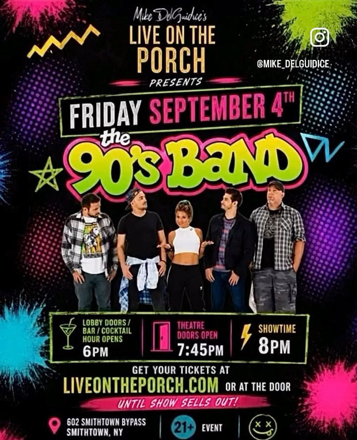 🤘TOMORROW FRIDAY SEPTEMBER 4TH Live On The Porch PRESENTS The