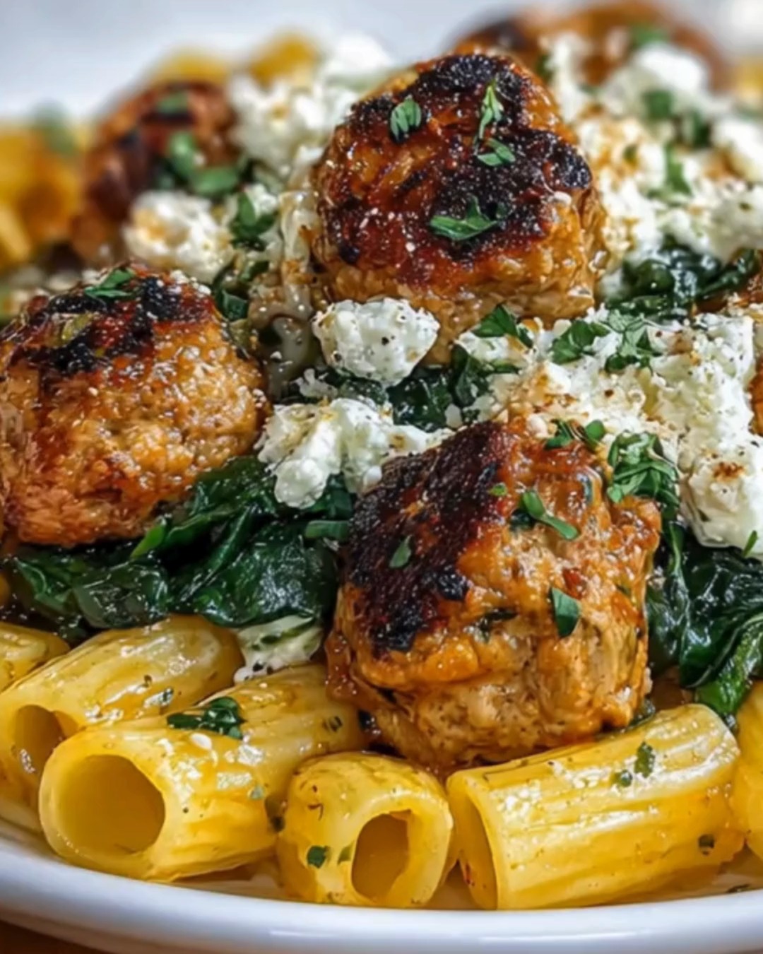 Savory Turkey & Ricotta Bites with Spinach-Infused Rigatoni Ingredients ...