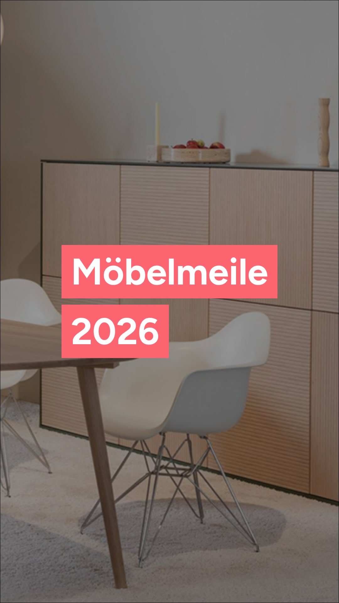 Tag der offenen Tür bei der @moebelmeile 2026! 🛋️, Du suchst neue Ideen für dein Zuhause? Dann solltest du dir diesen Termin vormerken! 👀✨, Am 27. September 2026 öffnen die Showrooms der MÖBELMEILE