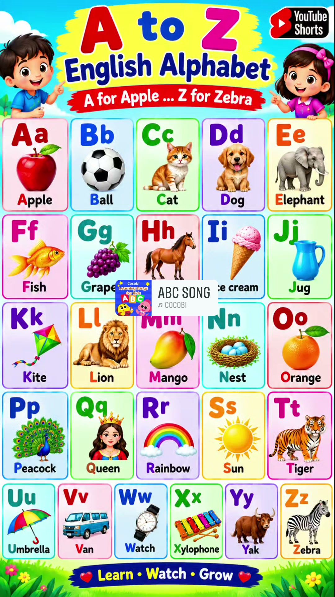361 joker 2 “joker” Alphabet :- A for Apple 🍎, B for Bat 🦇, C for Car 🚗 , D for