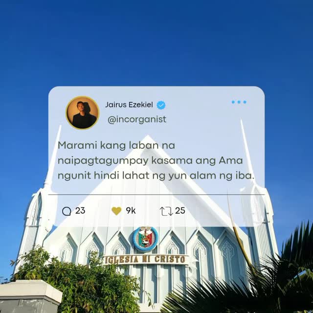 Marami kang laban na naipagtagumpay kasama ang Ama mga laban na tahimik ...