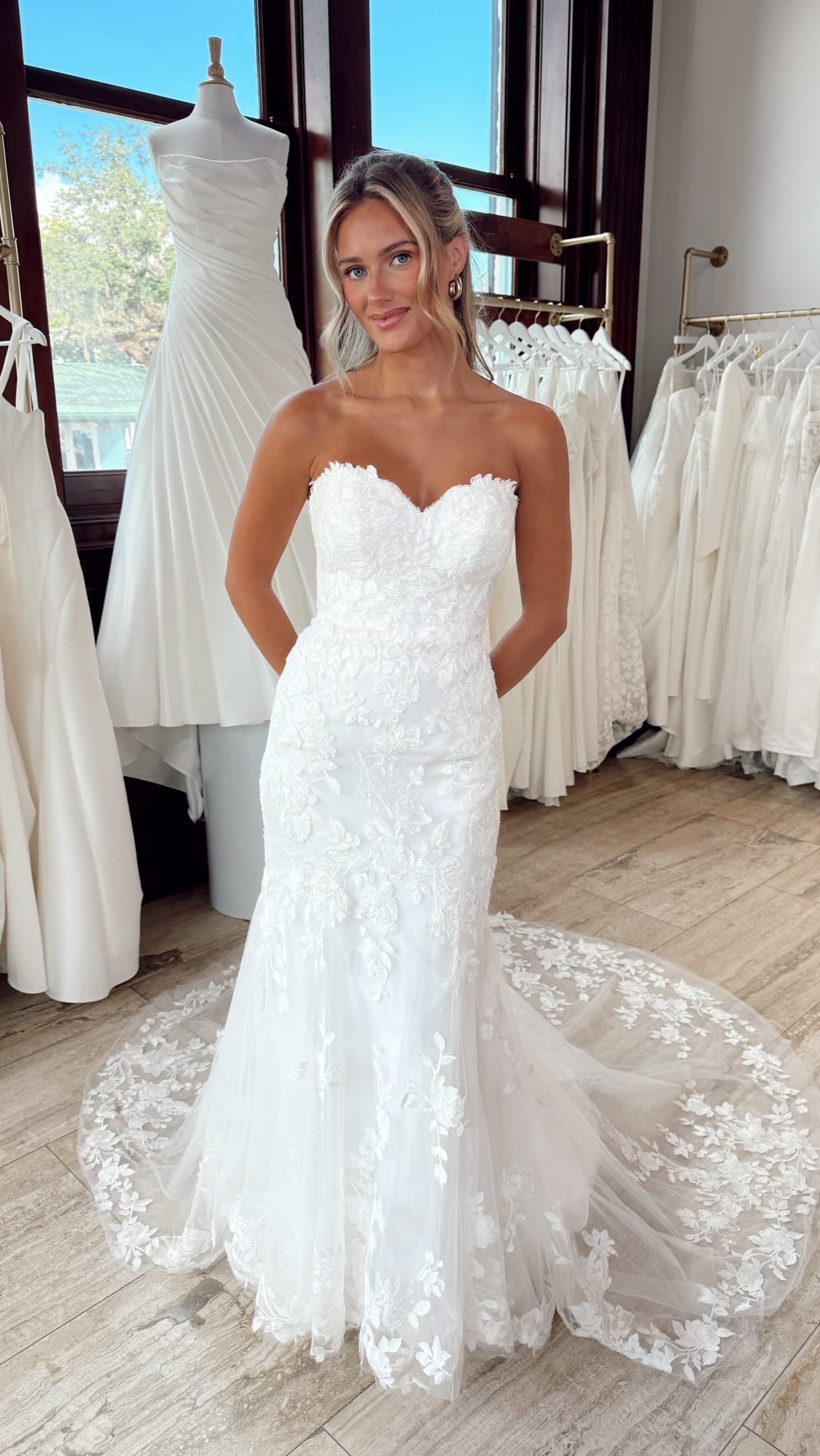wedding dresses panama city beach Loved this dress so much we had to get it in both fabrics! Which one would you choose? , #weddingdress #bridalgown #weddingideas #weddingplanning #weddingdressshopping say yes to the Photography Color:BLUE BLEACHED PLAID marea Unique Vintage Plus Size
