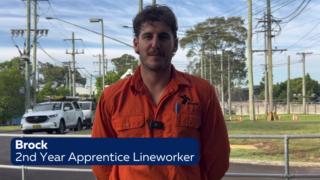Brock, a 2nd year apprentice line worker, shares his experience in ...