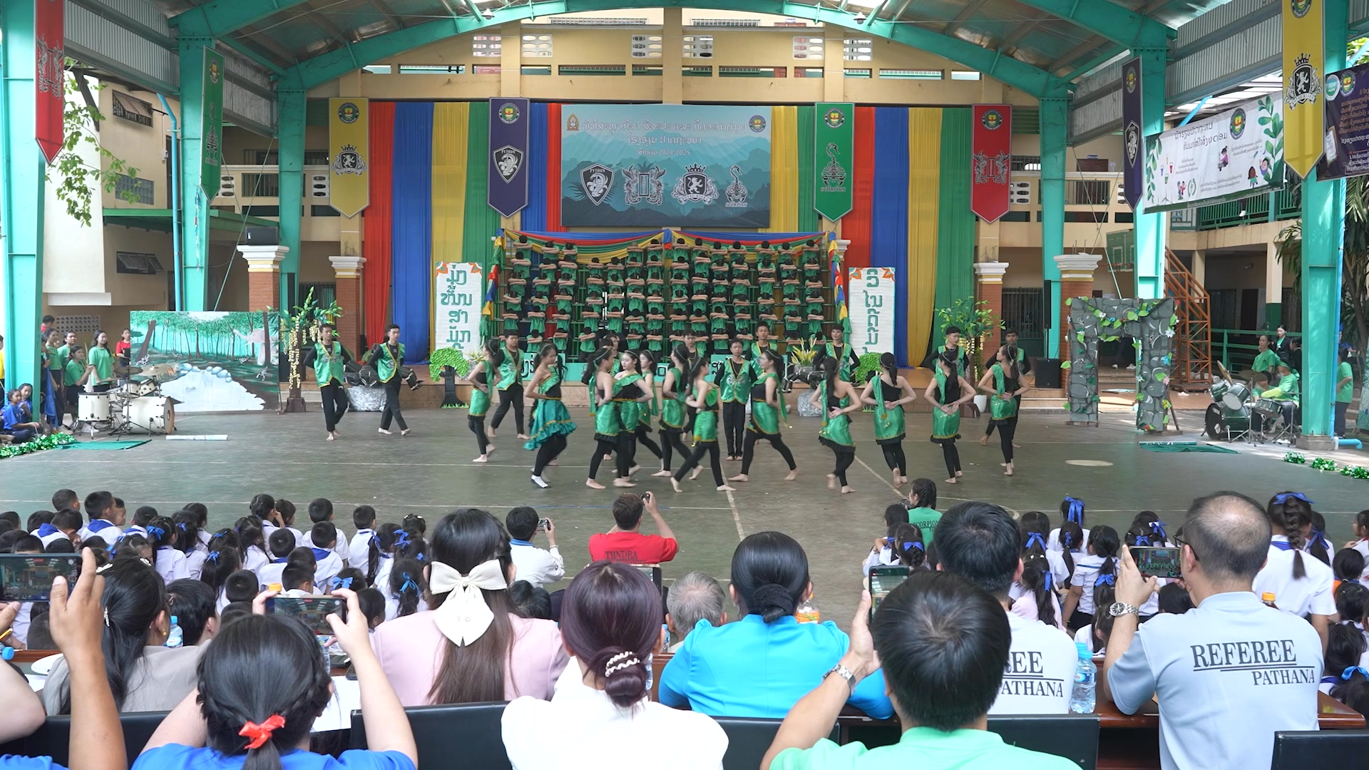Green Team Cheerlead and Stand!!! Great Job DONE Students and Teachers ...