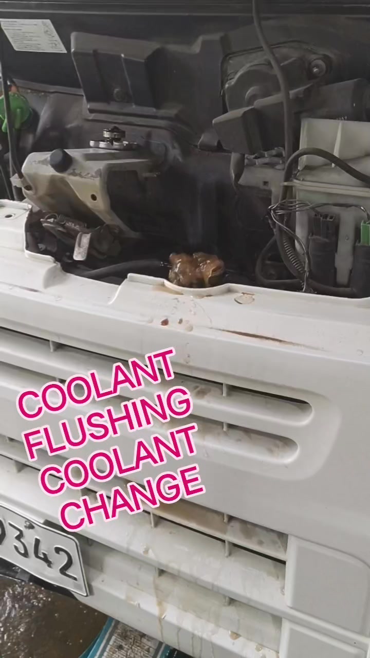 DA64 COOLANT FLUSHING COOLANT CHANGED REPLACED THERMOSTAT REPLACED ...