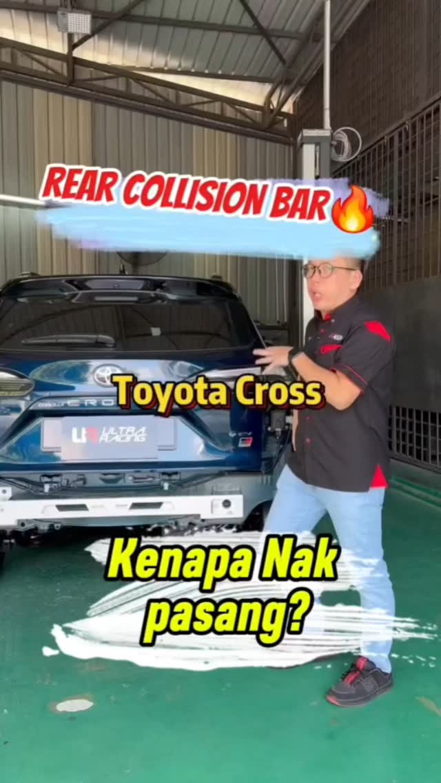 Corolla Cross spec oversea memang ada OEM rear collision bar, tapi ...