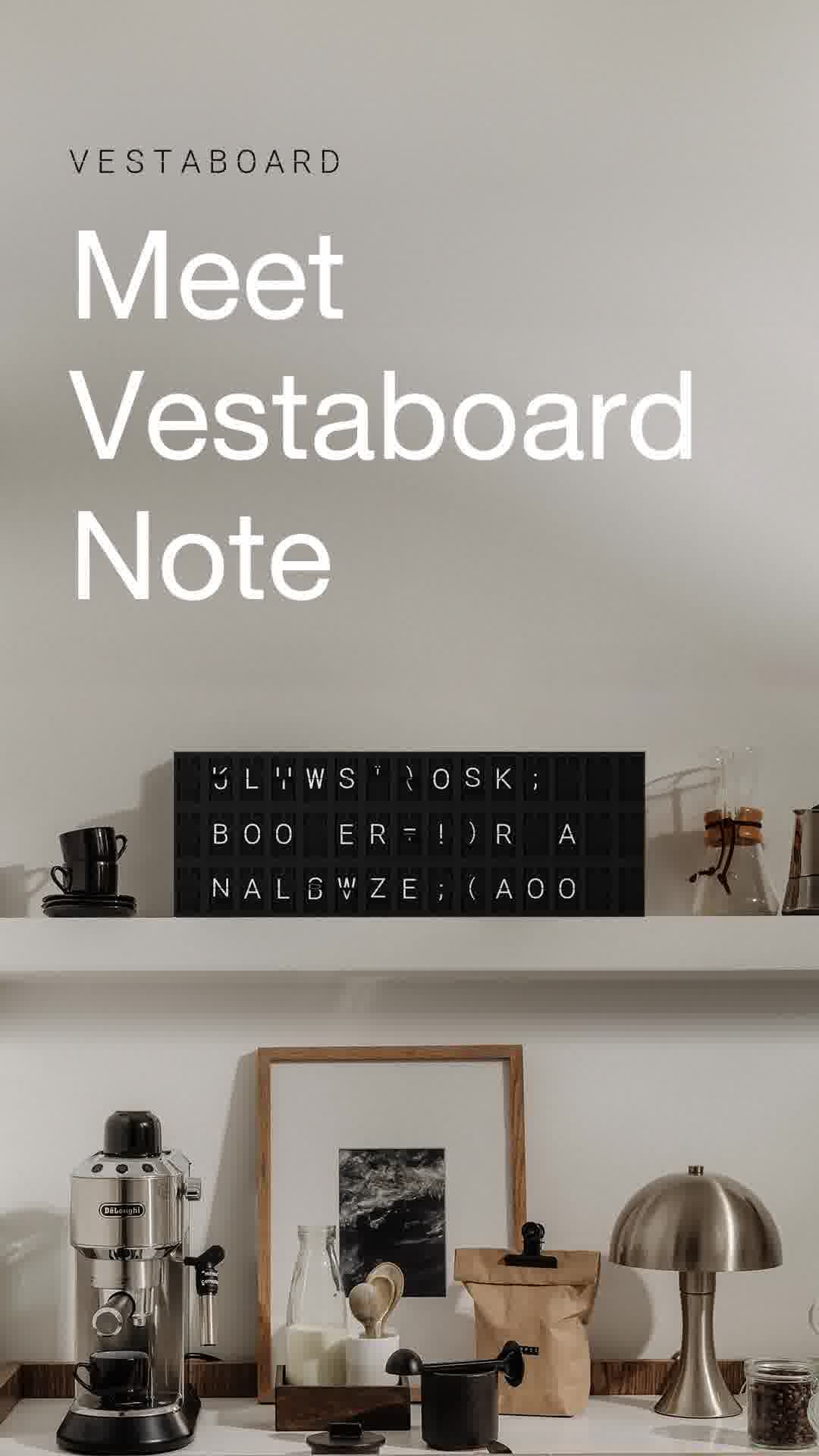 Introducing Vestaboard Note: a playful, versatile take on our award ...