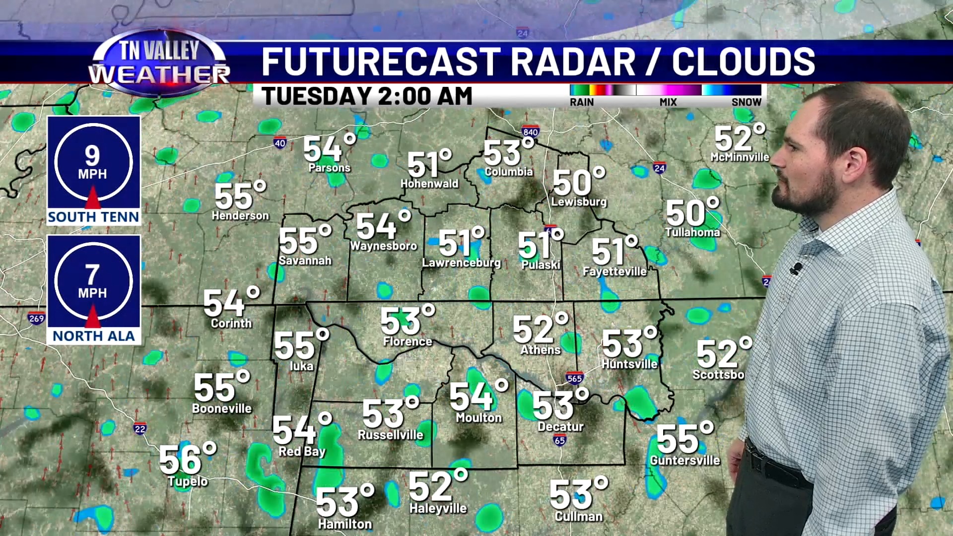 Taylor Plott is in the Tennessee Valley Weather Center with a check on ...