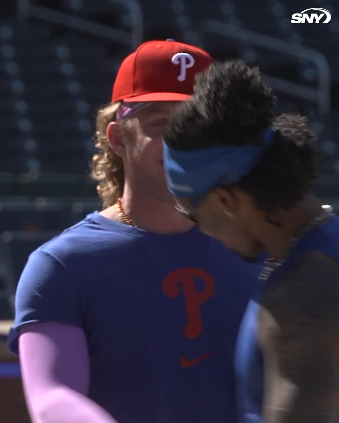 Philadelphia Phillie Harrison Bader says hello to some old friends ...