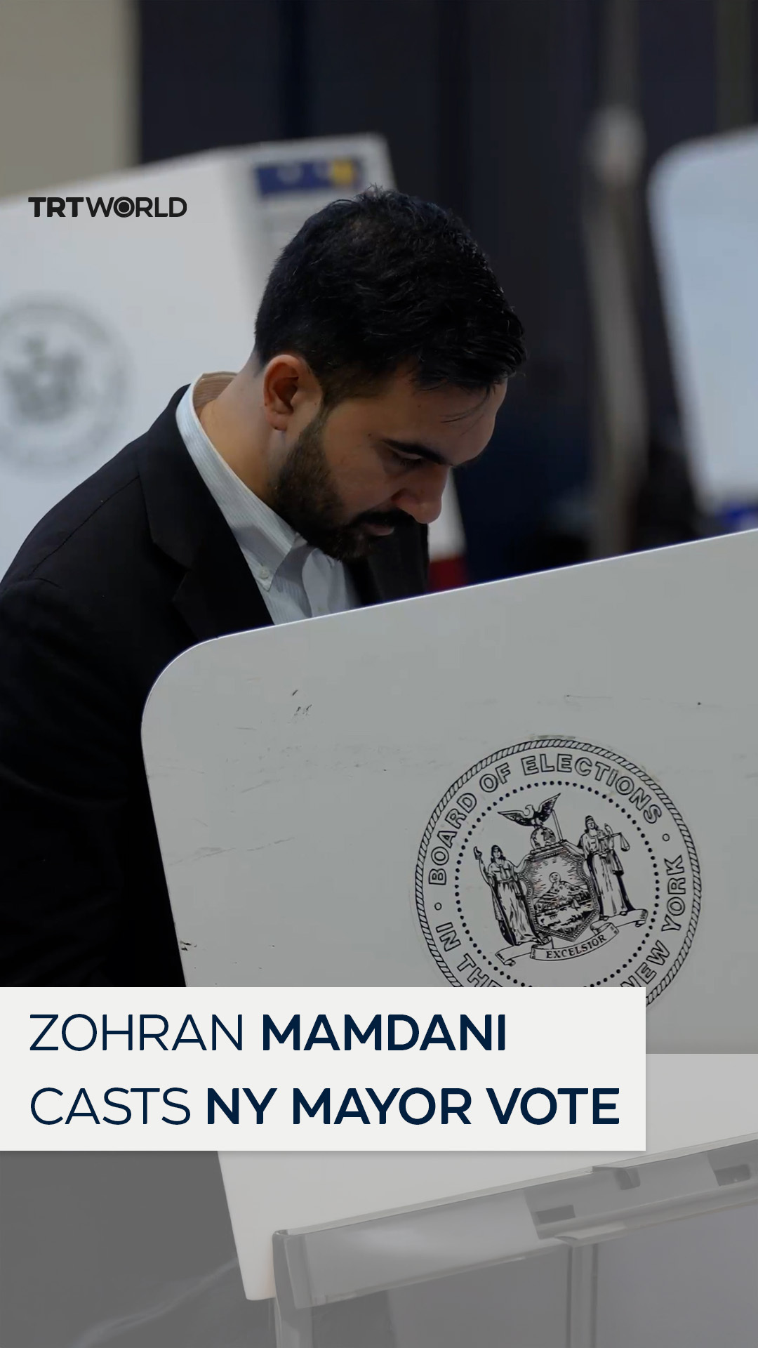 New York mayoral candidate Zohran Mamdani has cast his vote as the race ...