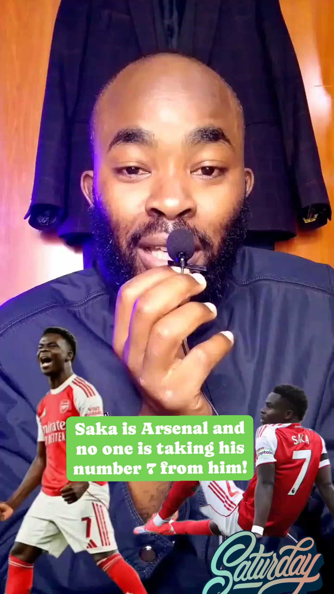 Saka is Arsenal and no one is taking his number 7 from him
