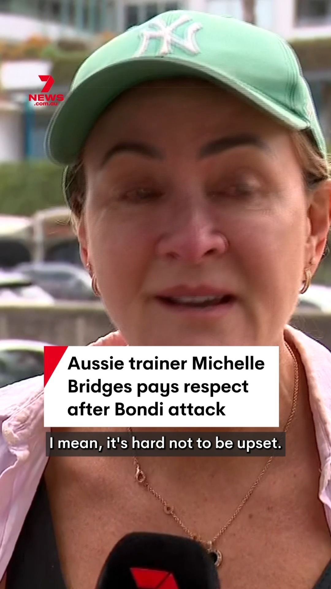 Michelle Bridges visited Bondi Beach today to pay her respects ...