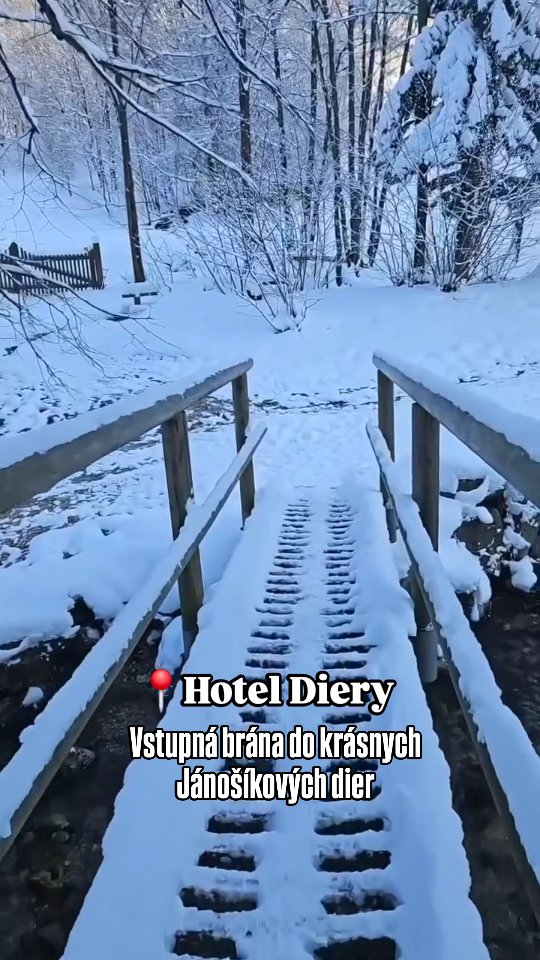 V zime sú Jánošikove diery vo Vrátnej čarovné. Z Hotela Diery ich máte ...