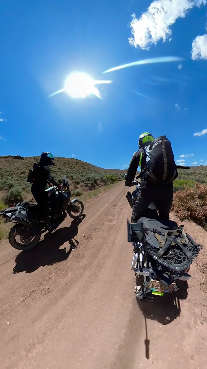Riding the Arizona Creek loop (in SE Oregon) with @long_journey_home ...