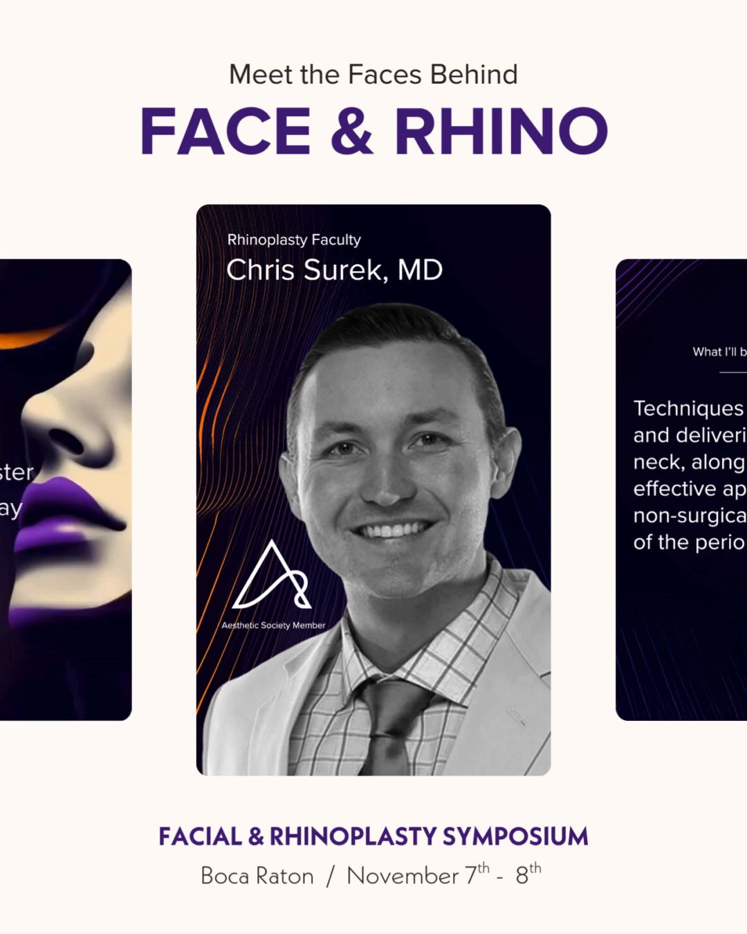 ️Catch Dr. Chris Surek's... - The Aesthetic Society | Facebook