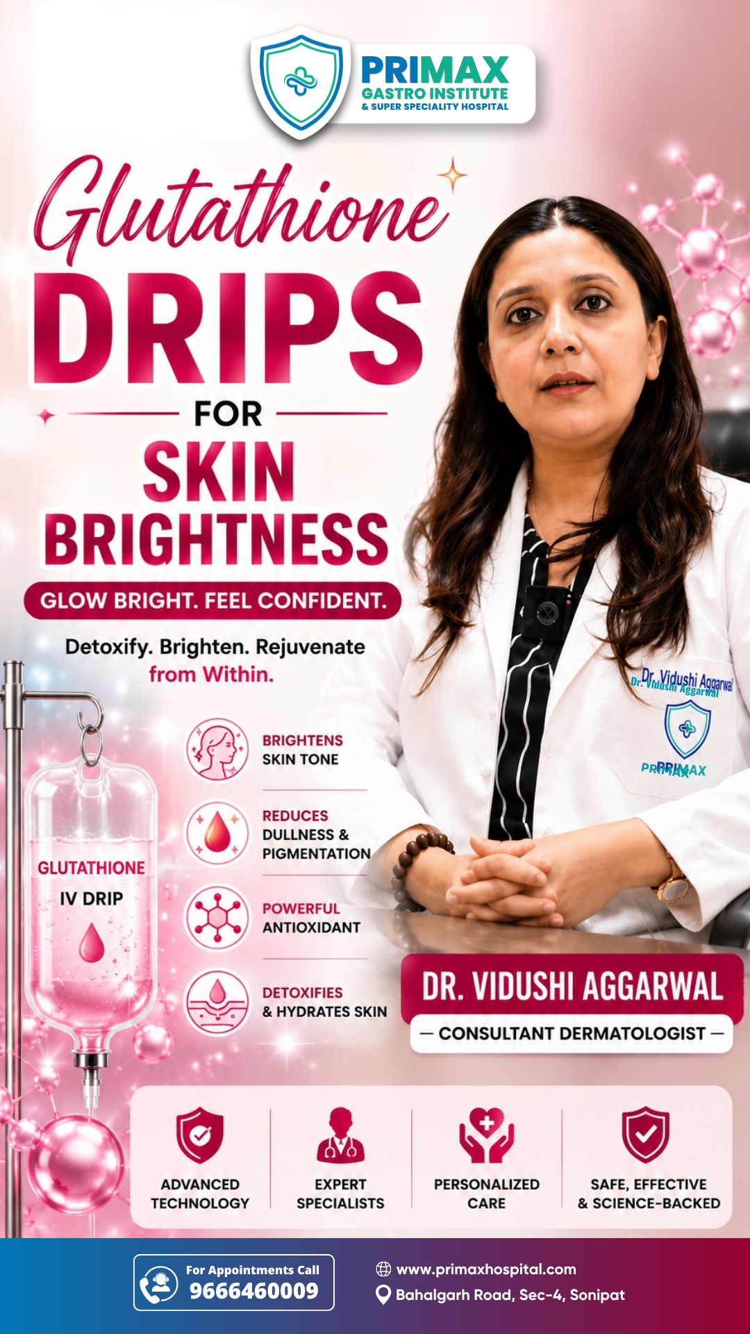💉 Glutathione Drips for Skin Brightness – Do They Really Work? 🤔, Everyone is talking about Glutathione IV Drips for glowing skin—but are they safe? Who should consider them? And what results can you 