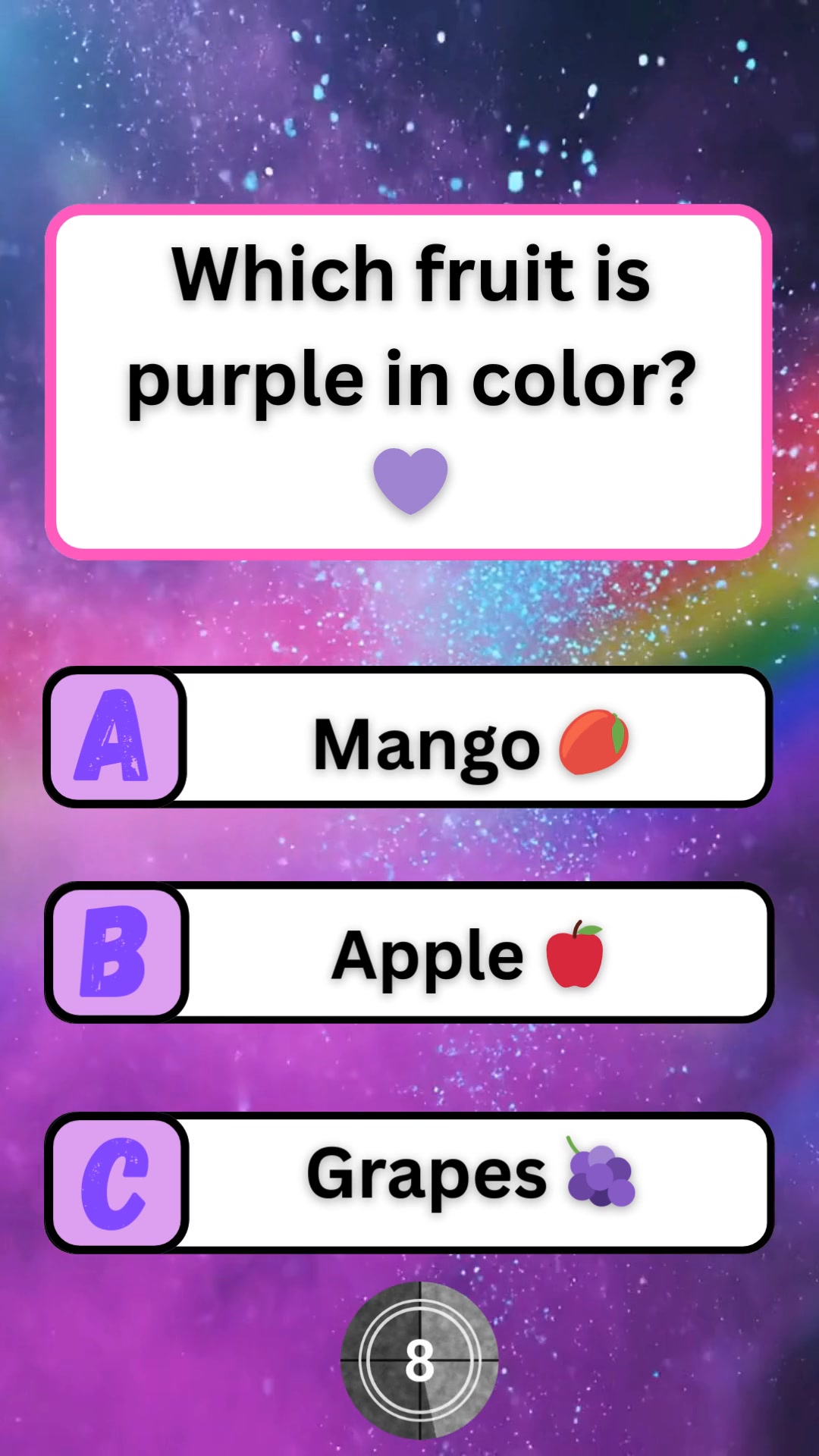 Which fruit is purple in color? 💜 #brainteaser #puzzle #quiz #fun ...