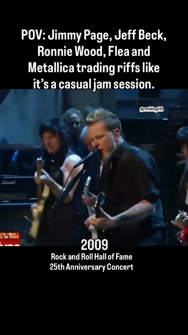 In 2009, the Rock and Roll Hall of Fame 25th Anniversary Concert 