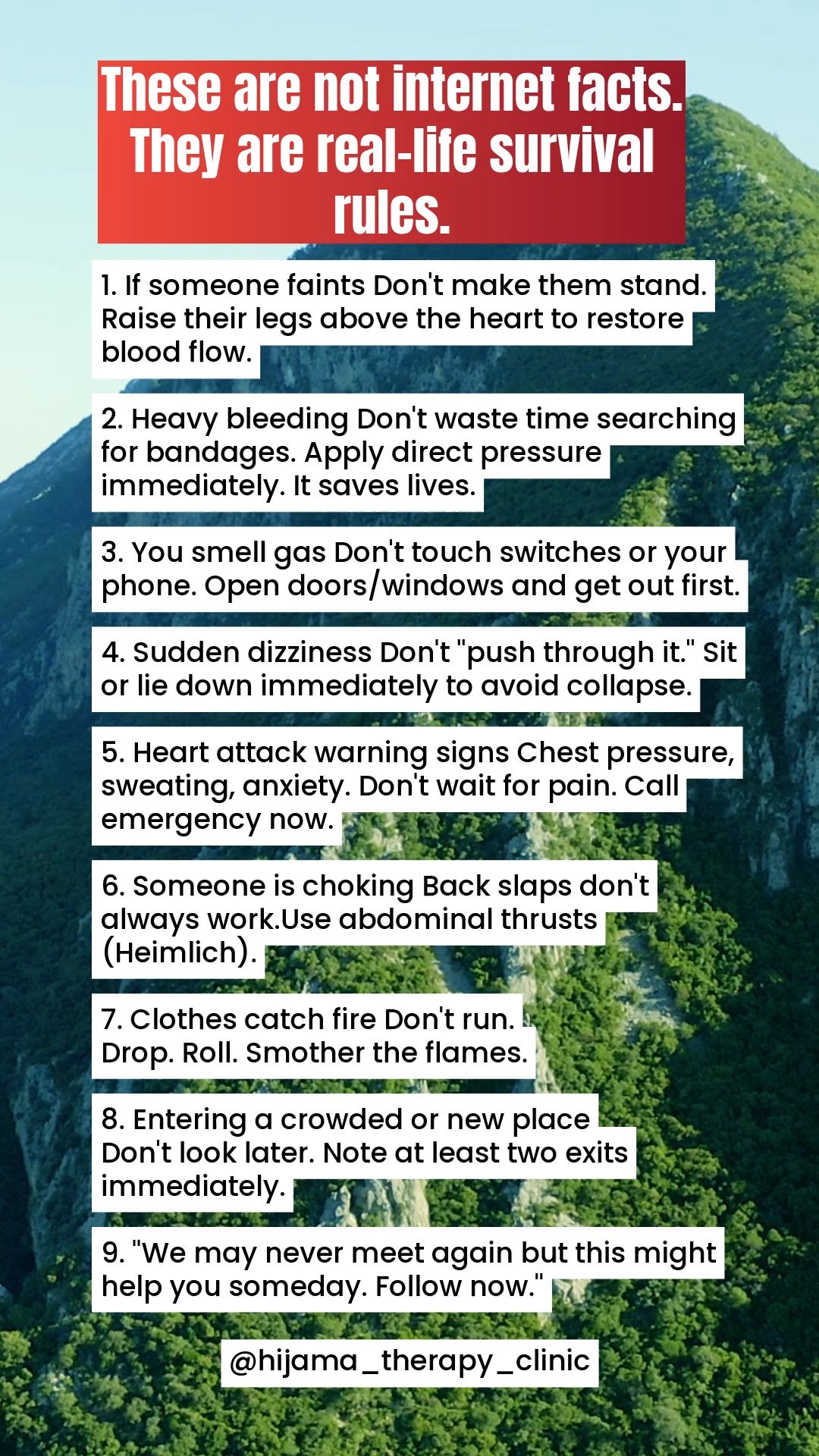 These aren’t just random tips – they’re real-life survival rules that ...