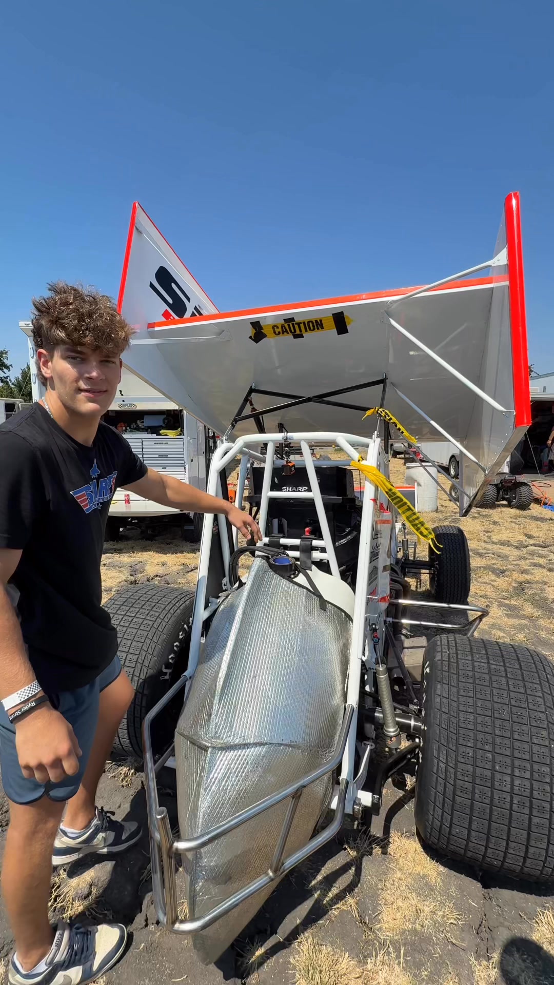 Jace Park putting the finishing touches on his ride before tonight’s ...