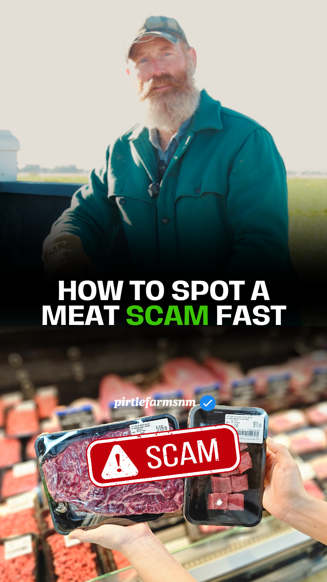 How to spot a meat SCAM fast‼️🤔 Follow for a front-row seat to ranch ...