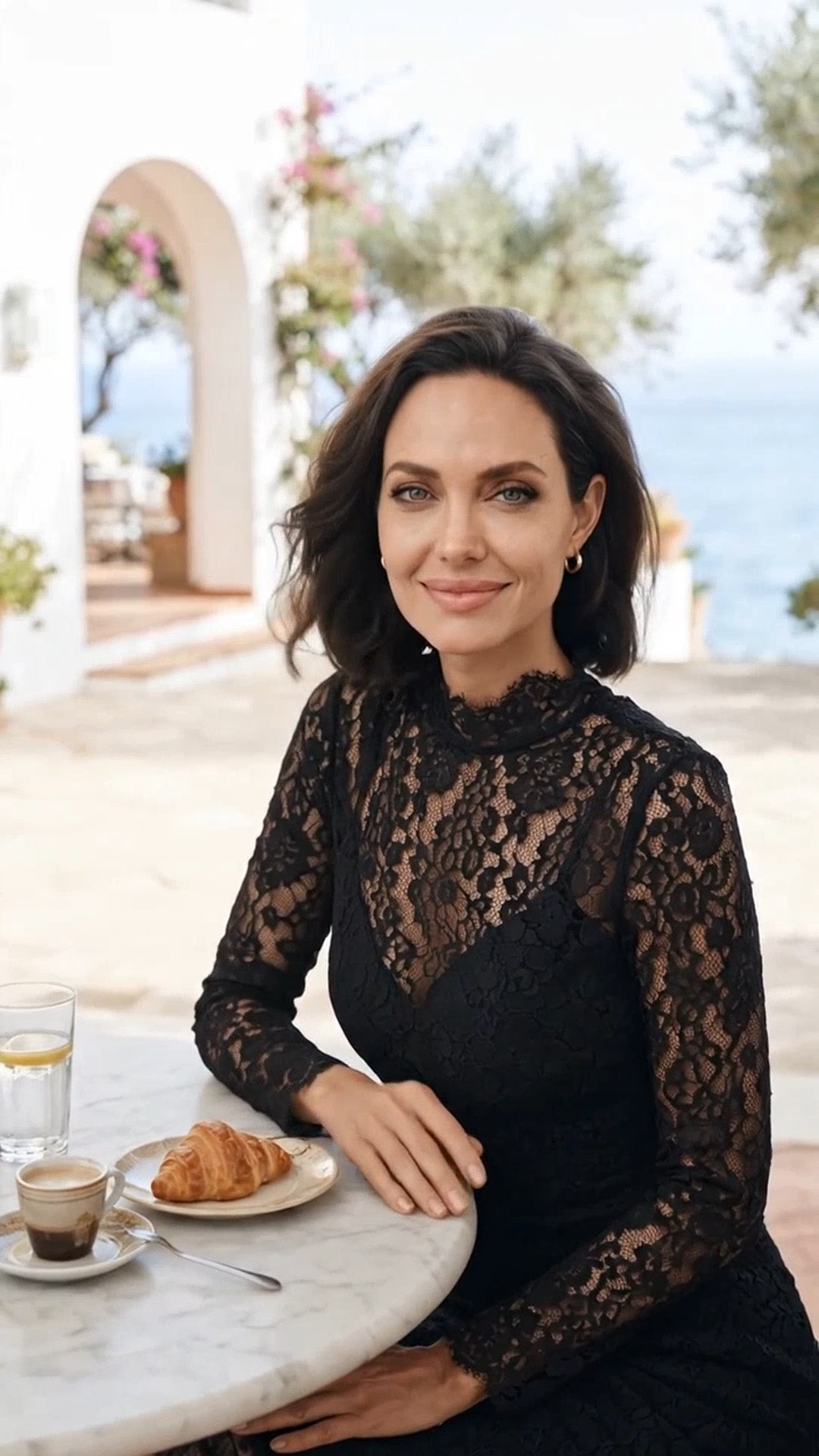 Angelina Jolie showed her softer side on set of her new film — Comment Your Favorite Moment #JolieUpdate #Eternals #CelebrityFashion #HollywoodNews