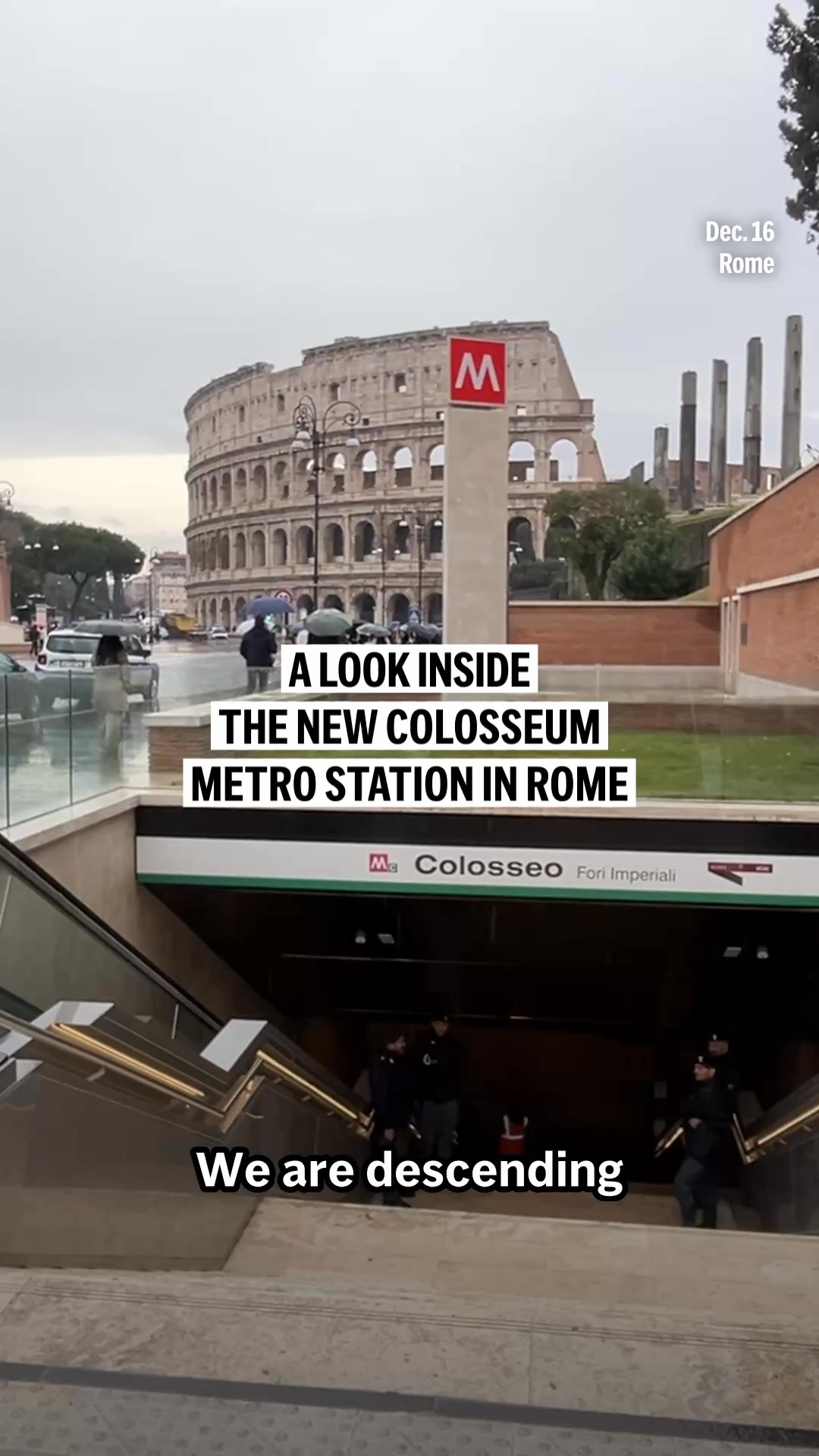 The Colosseum metro station in Rome, a long-delayed and complex project ...