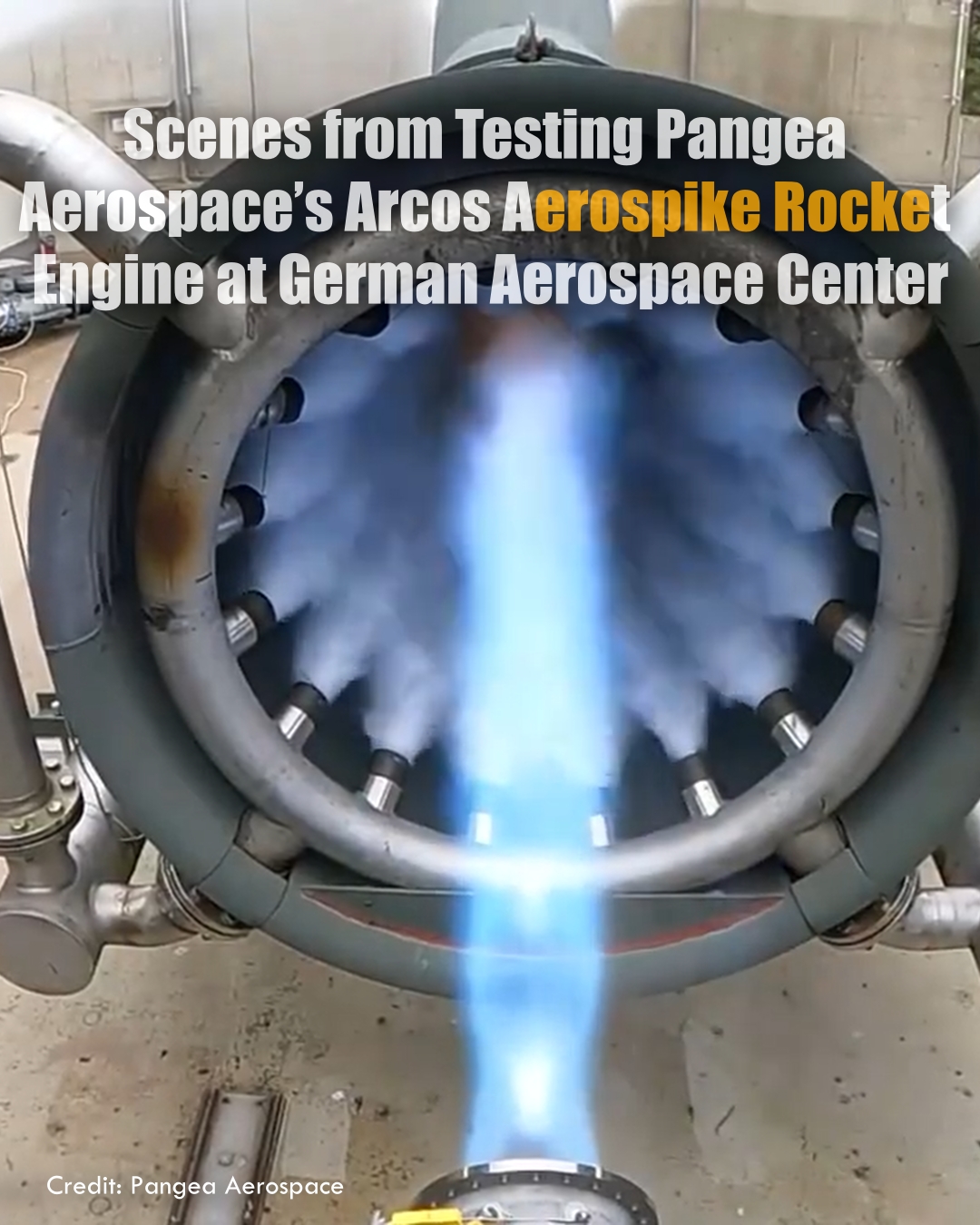To infinity — and beyond the bell-shaped rocket engines. The