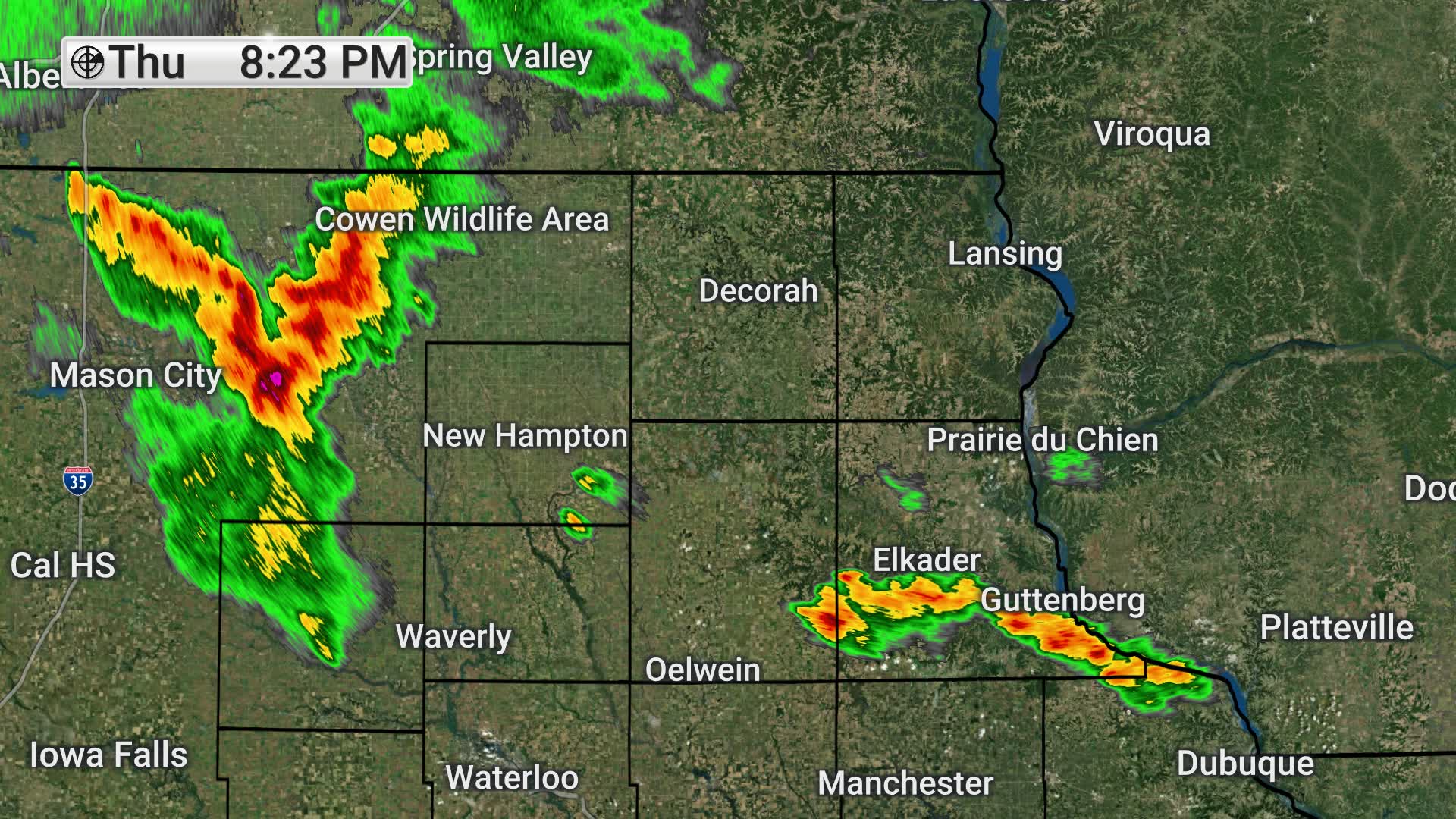RADAR UPDATE at 9:09 PM: This is what is left of the rain and isolated ...