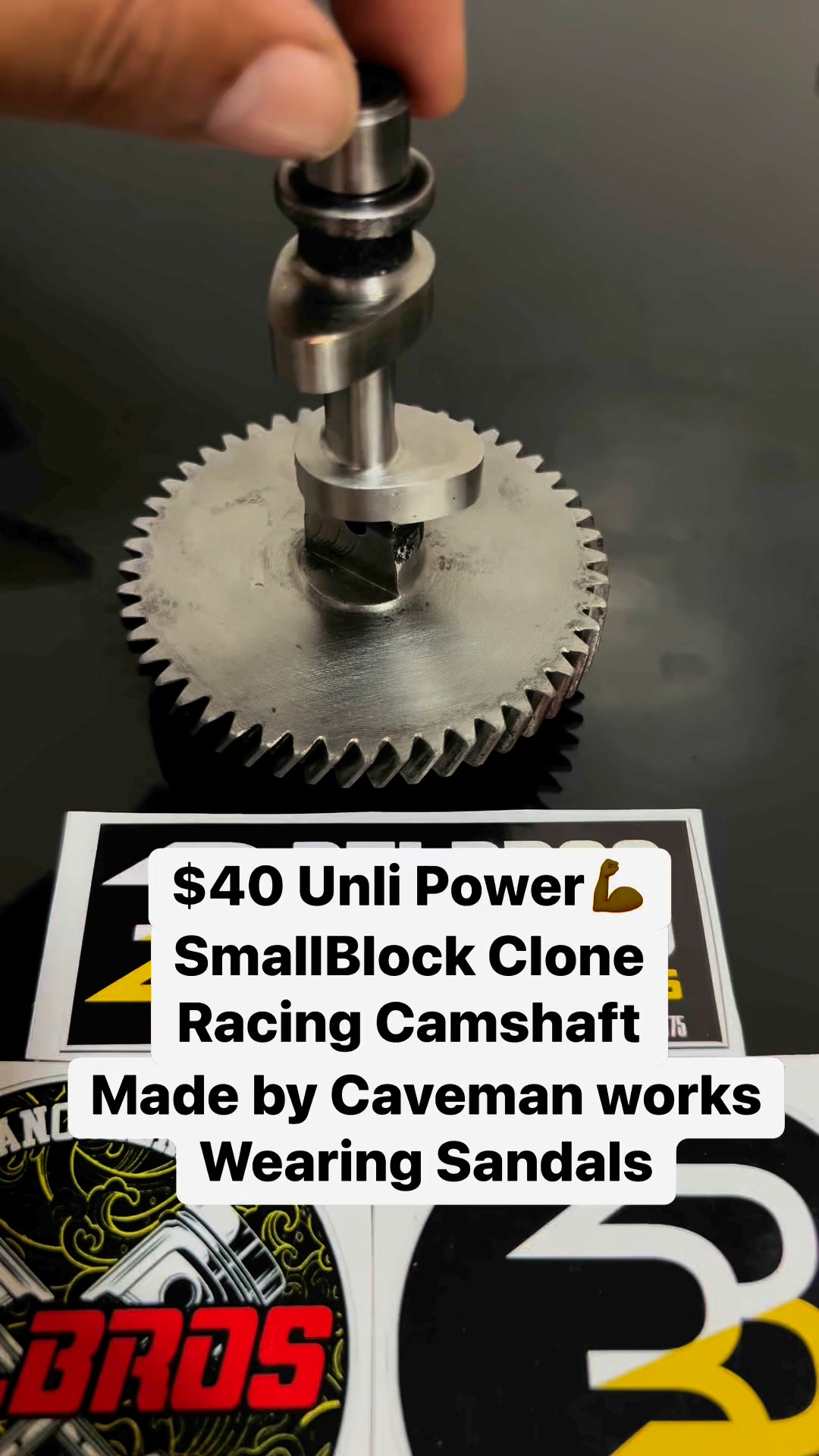 Clone Engine Racing Camshaft made by Cavemanworks wearing Sandals 🏁💪🐒 # ...