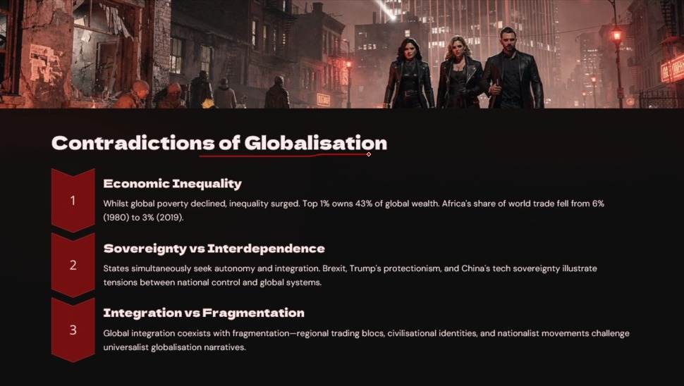 Globalisation reshaped post Cold War international relations by ...