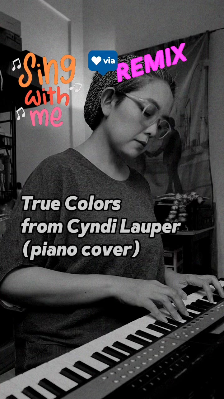 True Colors piano cover | Sing with Me via #remix #abbyclutario # ...