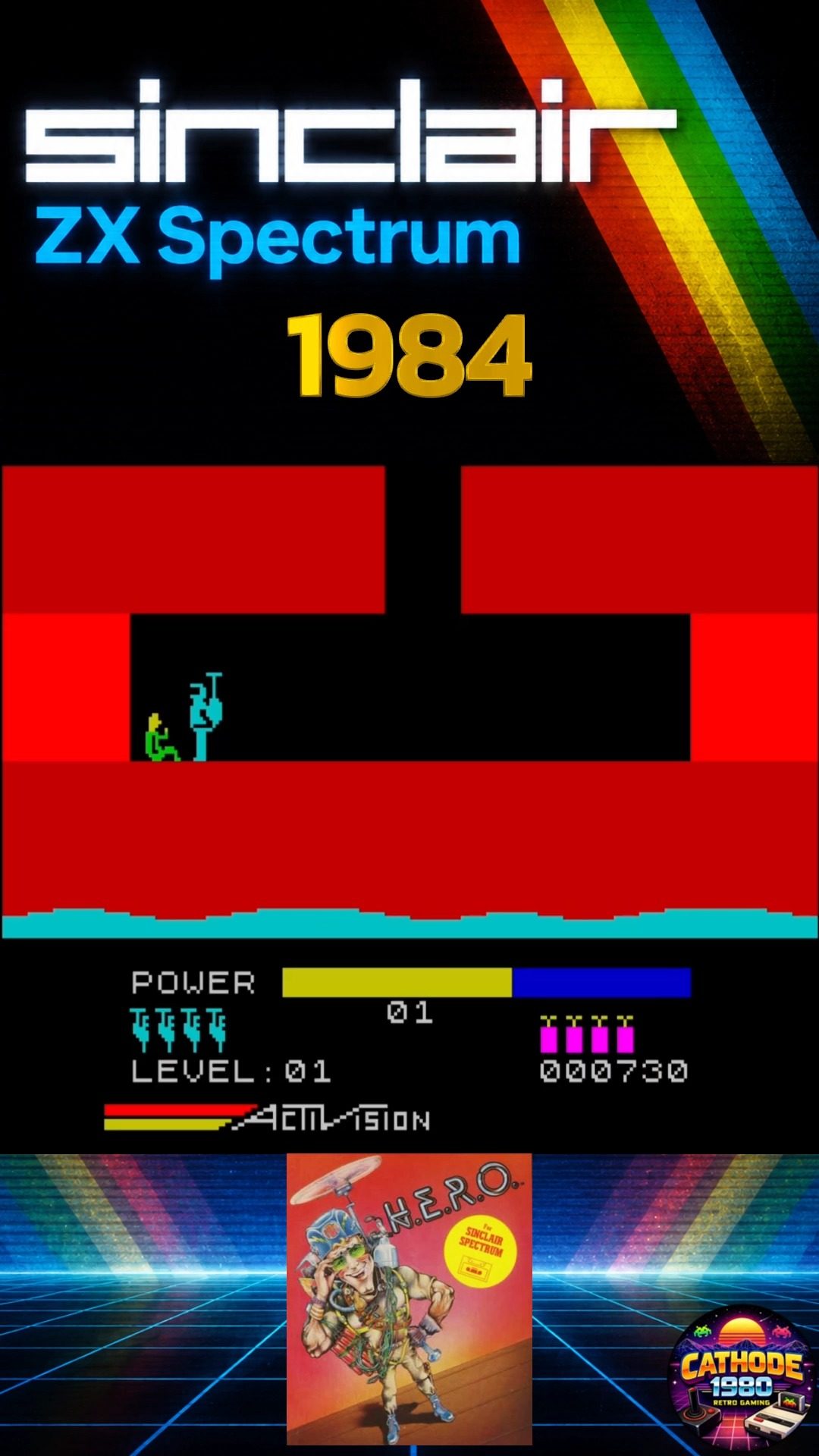 🚁🔥 H.E.R.O. on the ZX Spectrum! Take a trip back to the 1980s