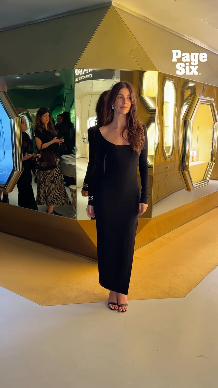 camila morrone gold dress NEVER misses!! The “Daisy Jones & the Six” star was glowing in a Gucci gown at the Kering Foundation's Caring for Women Dinner. 💛 Pre Fall 2025