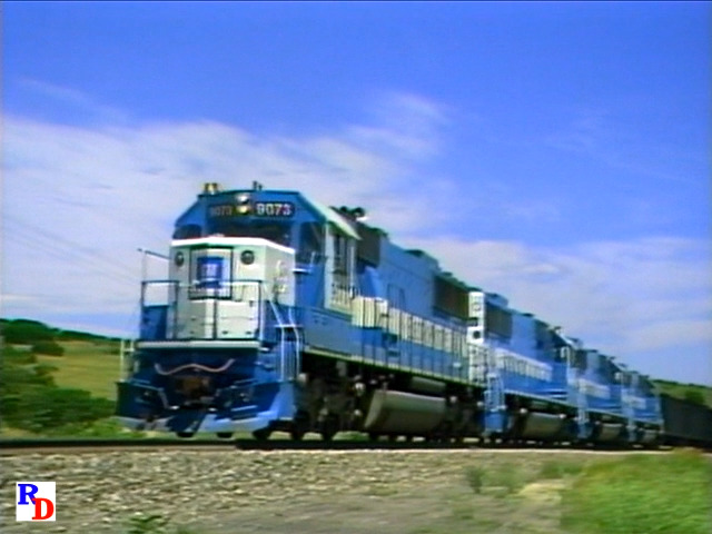 Oakway Leasing EMD SD60 locamotives that the Burlington Northern