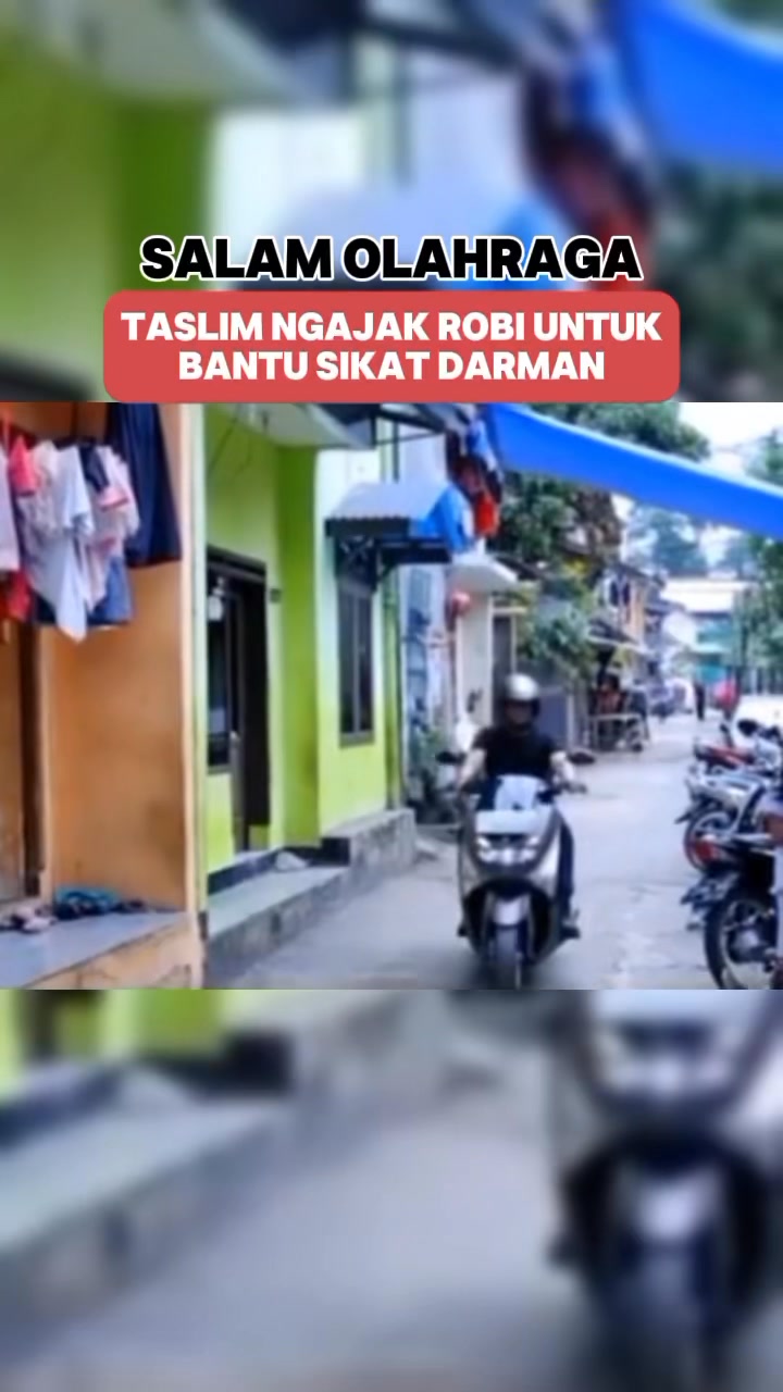 Taslim di bantu robi untuk salam olahraga #trendingreels #trendingnow # ...