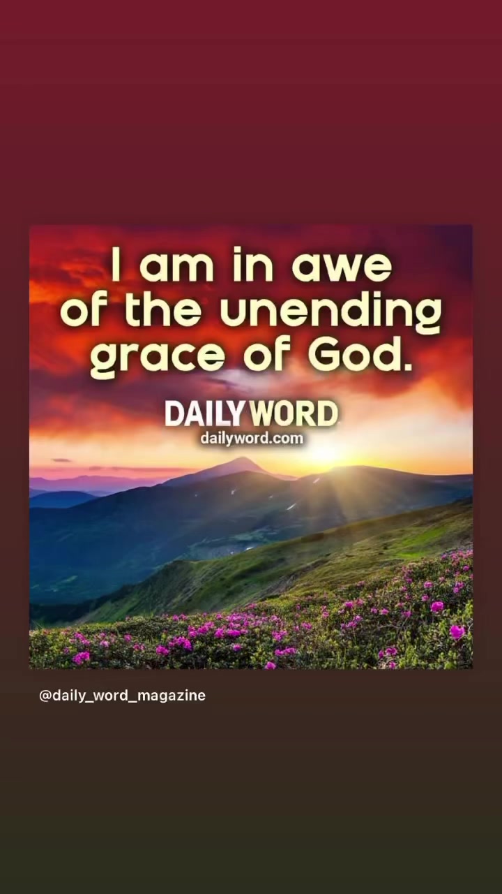 I am in awe of the unending Grace of God. Reprinted with permission ...