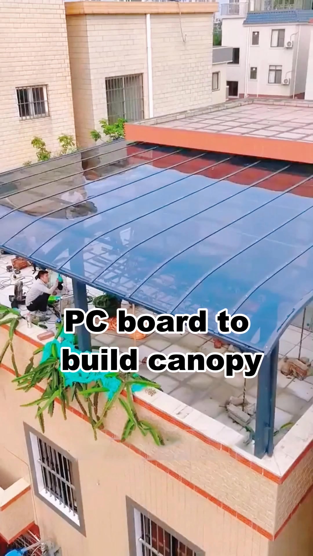 The PC canopy that is resistant to storms and hail is more suitable for ...