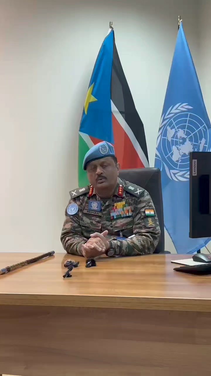 Lt. Gen. Mohan Subramanian, Force Commander of the UN Mission in South ...