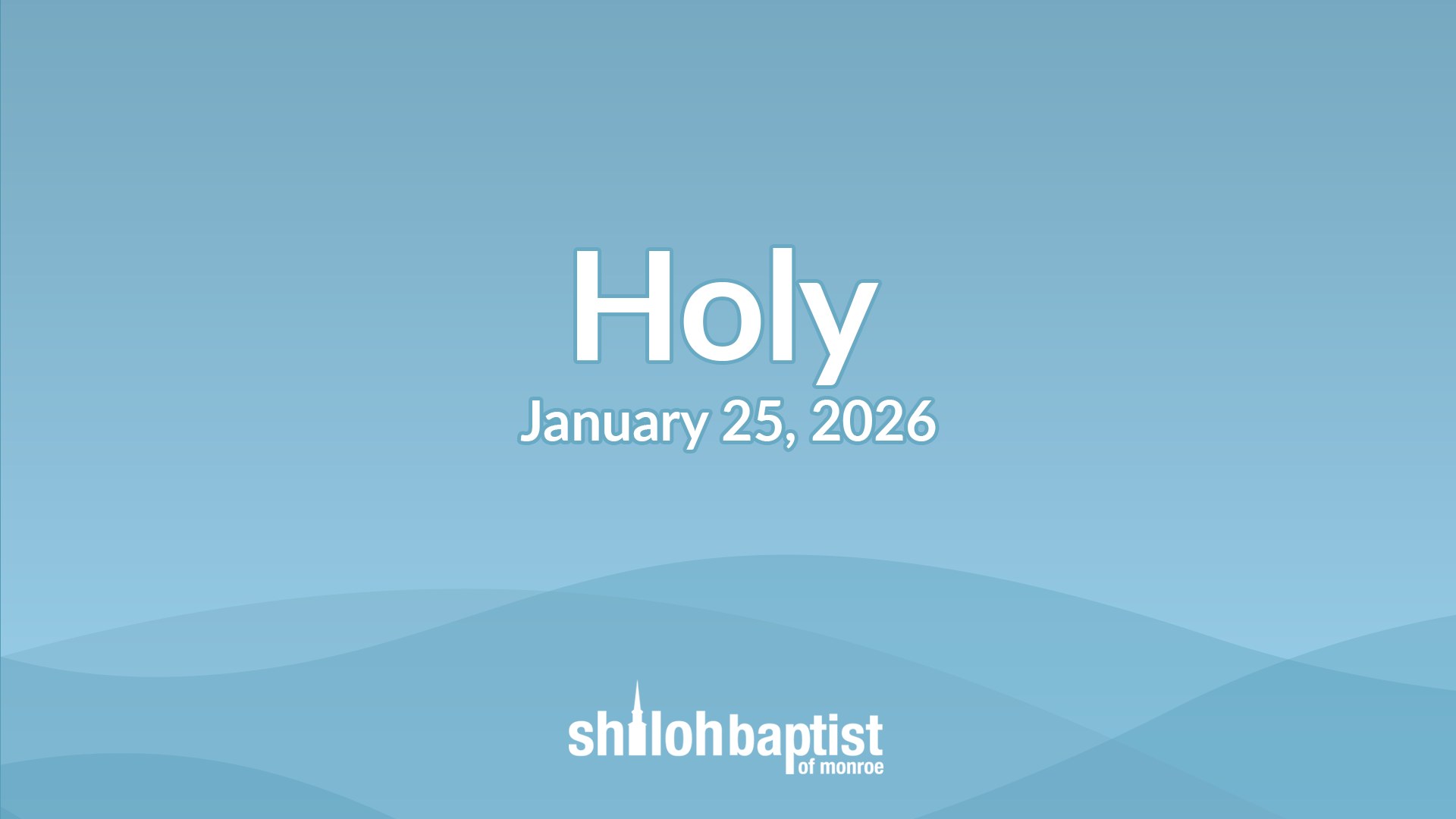 Due to the winter storm, service is being shared online only. Pastor ...