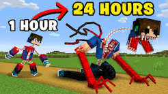 I Trained Like a PARASITE for 24 Hours #minecraft