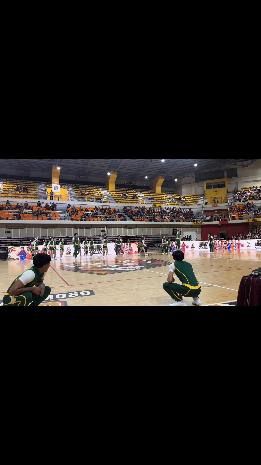 FEU Cheering Squad’s performance during the UP vs. FEU halftime break ...