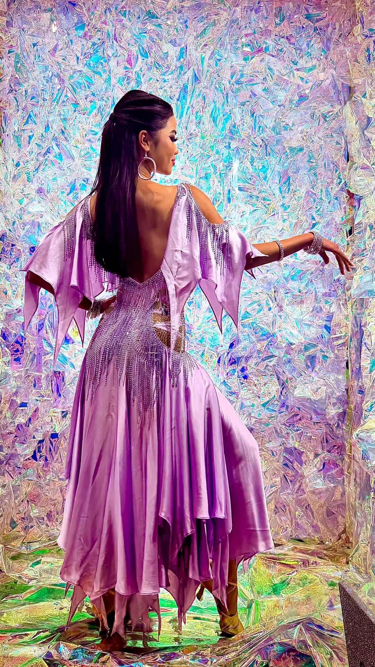 Michael - Exclusively Designed Couture Latin Dress for Helen Chen