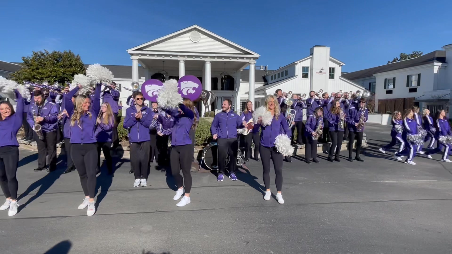 The K-State Cat Band is up and ready to go for today's women's NCAA ...