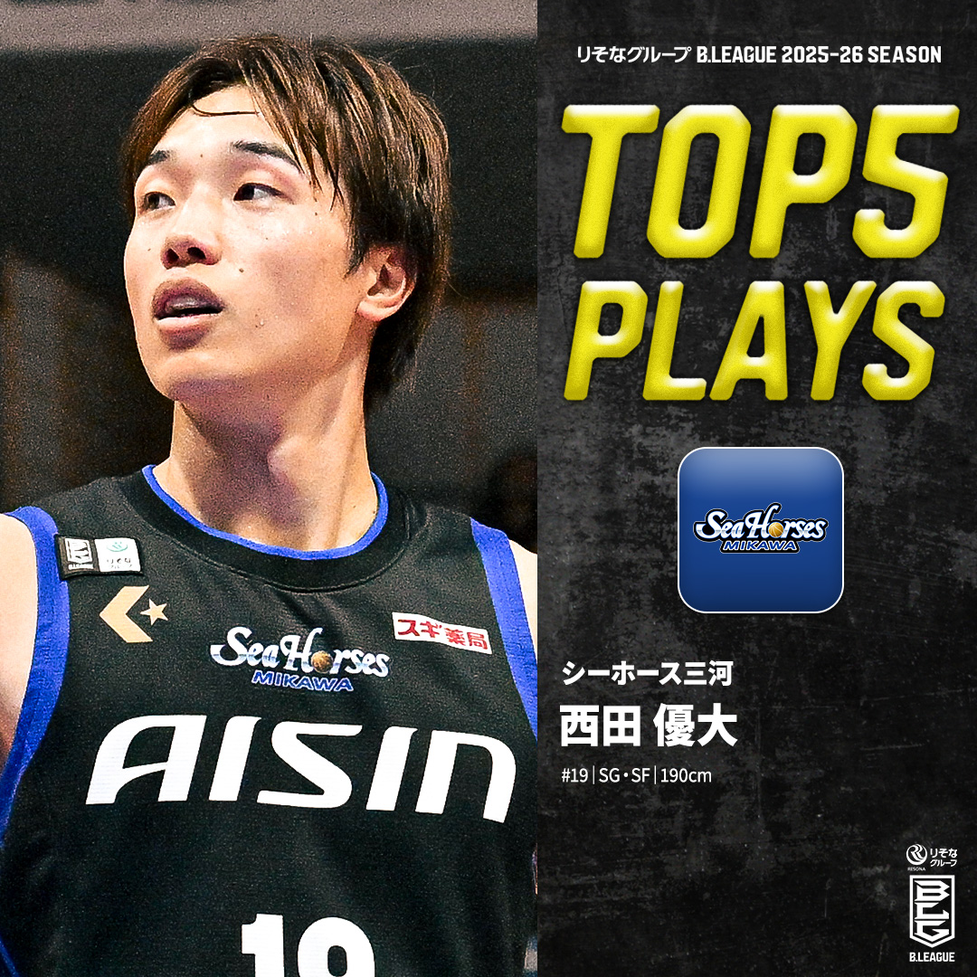 ⛹️‍♂️TOP5 PLAYS｜2025-26シーズン 勝負所で輝く左利きのエース