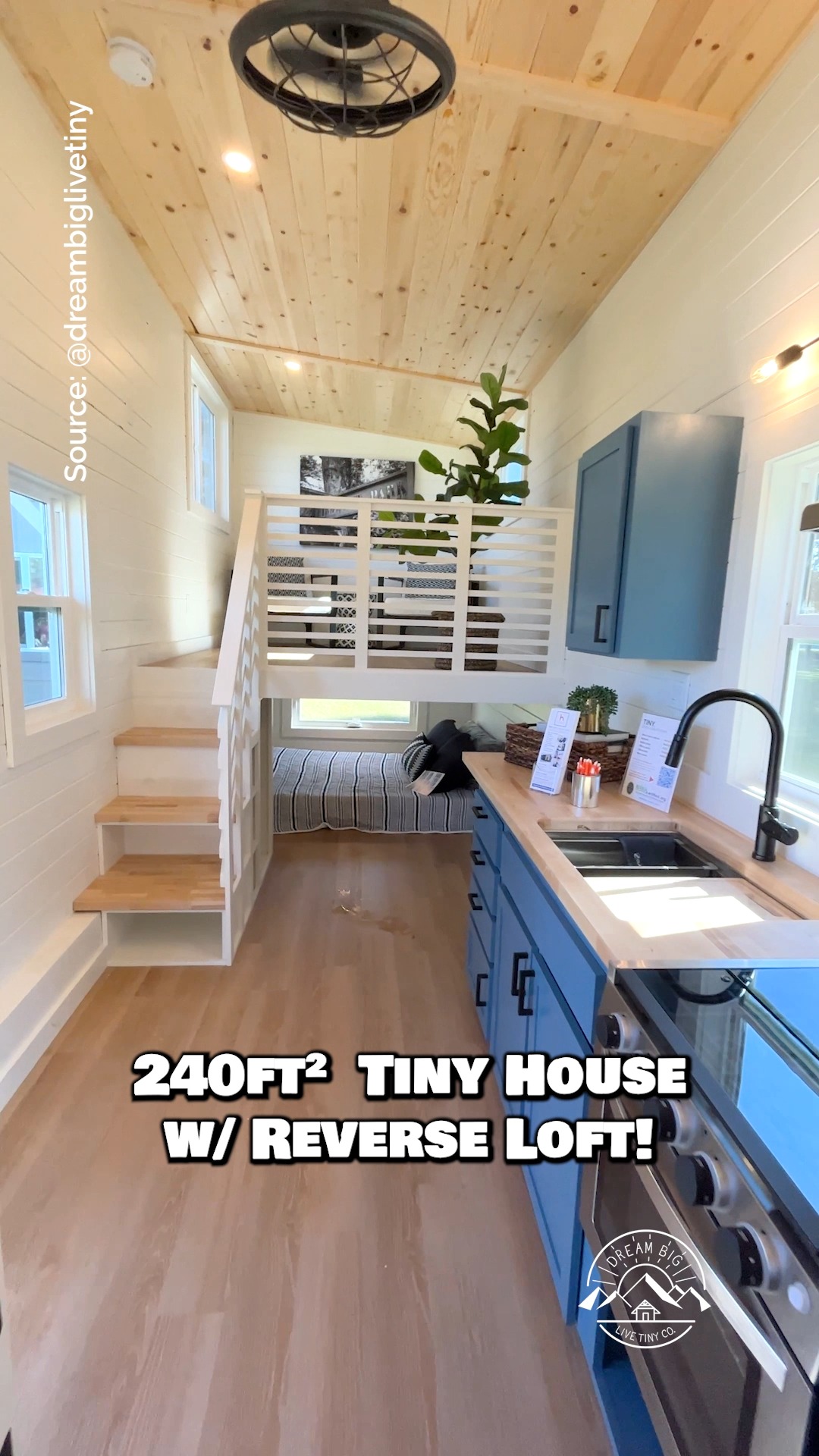 Have you ever seen a tiny house with a reverse loft? More info & pics ...