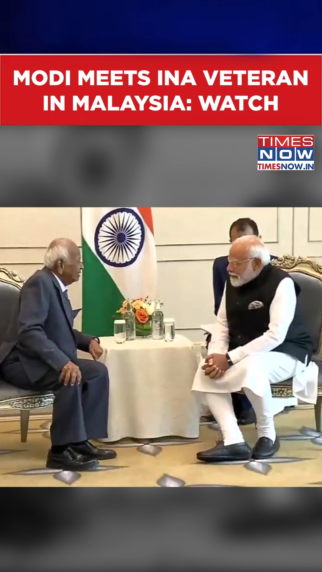 PM Narendra Modi Meets Indian National Army (INA) Veteran Jeyaraj Raja ...