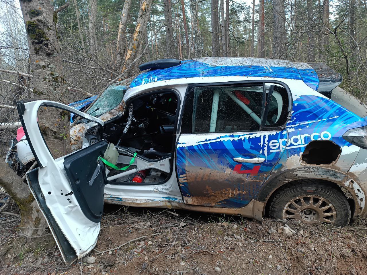 Big Rally Crash!! 😲 Today, in the Russian Championship rally events ...