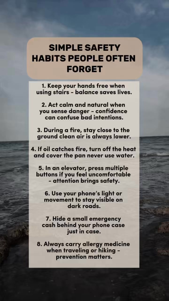 SIMPLE SAFETY HABITS PEOPLE OFTEN FORGET #psychology #lifestory # ...